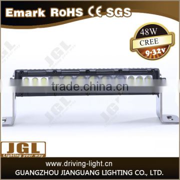 high brightness 48w single row 4d led light bar 4x4 atv led light bar with Emark light bar led