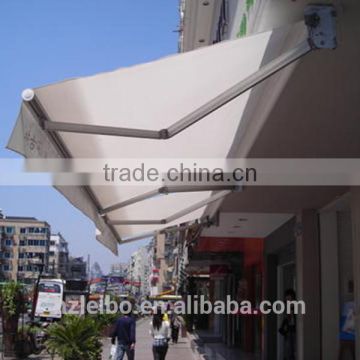 Electric folding arm awning