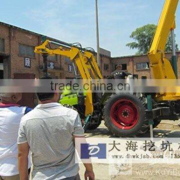 Hydraulic Earth Auger With Crane in Electric Power Facilities photo-5