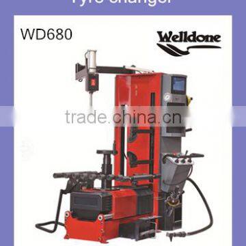 Pneumatically tire changer operated tilting column with right help arm China tyre changer prices