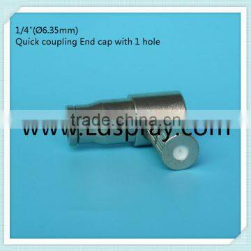 1/4" High Pressure Quick Coupling Slip Lock End Cap Fittings Connectors With 1hole ,2hole,without Hole photo-4