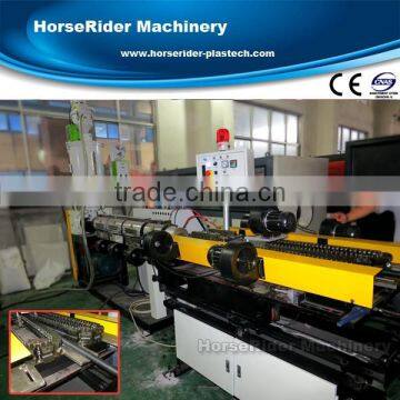 High Output Single Wall PE PVC Corrugated Pipe Machine / Plastic Single Wall Corrugated Pipe Extruder Machine