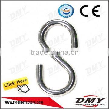 high quality stainless steel s hook with spring