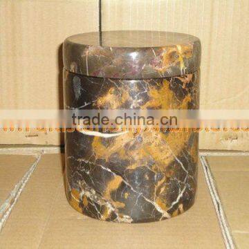 NATURAL BLACK AND GOLD MARBLE URNS photo-6