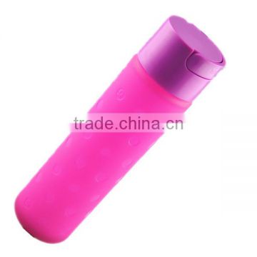 Soft Eco-friendly Durable Protective Silicone Sleeve for Classic Glass Water Bottle