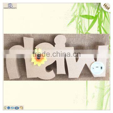 New Year Celebrating Wish Wooden Led Ornament