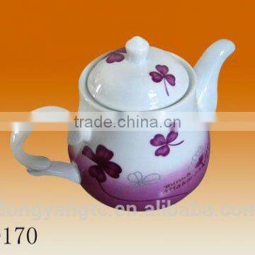 Factory Direct Manufacturer Wholesale Color Glazed Painting 600ml Porcelain Ceramic Chinese Tea Pot