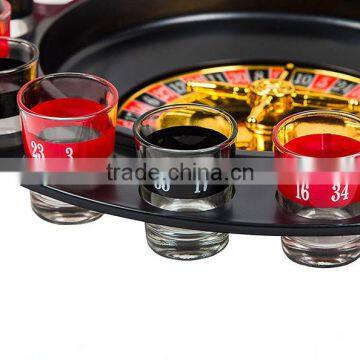 2017 Hot Selling 16 Shot Glass Roulette Drinking Game Set, Party Funny 32" Russian Roulette Drinking Game Glass Set photo-3