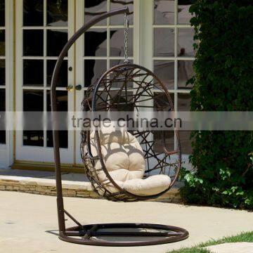 2015 Garden swing chair cover hanging wicker swing chair