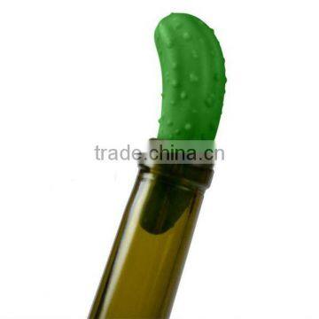 Funny Cucumber Silicone Wine Bottle Stopper