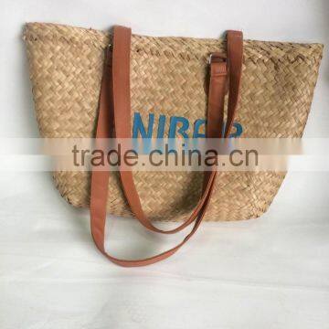 High quality best selling sea grass shopping bag WITH HANDLE from vietnam