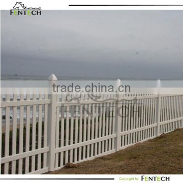 top quality white color seaside PVC fence never rust