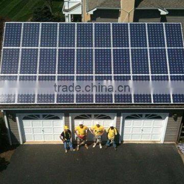 Complete 6kw Solar Power System Solar Panel PV Array Combiner Inverter Controller Battery Ground Rack Roof Rack Cable photo-5