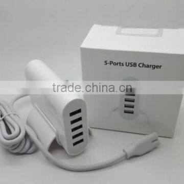 EU Plug 6 Port Wall Home Travel Charger USB Power Adapter Dual Usb Car Charger photo-6