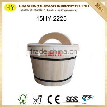 custom natural wooden rice bucket wholesale