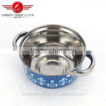 China Popular Shape High Quality Colorful Stainless Steel Soup Pot Set photo-6