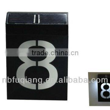 FQ-525 New Concise Design Led Address Lights Solar Doorplate With Solar House Numbers Light photo-2