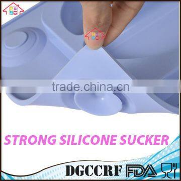 NBRSC Silicone Kids Plates Baby Food Mat Silicone Suction Placemat Happy Face Feeding Plate for Toddlers photo-5