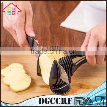NBRSC 2 in 1 Function Portable Lemon Tomato Vegetable Slicer Divider Food Slices Clip Kitchen Helper Holder photo-4