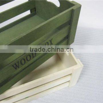 Green Color Plywood Wooden Crate for Milk Friut photo-4