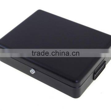 12" A4 Security Cash Document Storage Safety Deposit Secure Lock Key Safe Box Metal 462754 photo-2