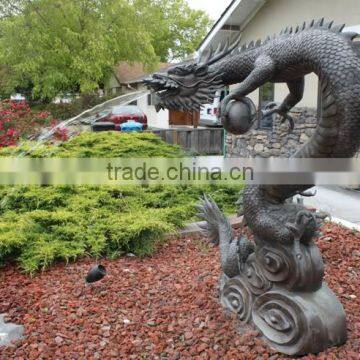 Antique Home Decor Bronze Dragon Fountain photo-2