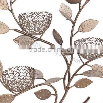 Metal Jewelry Tree Display Stand With 3 Bird Nest photo-5