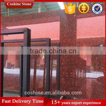 Hot Sale Hight Quality Rosso Santiago Granite Red polished slabs