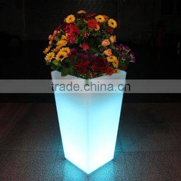 Wholesale Well Polished Beautiful Led Plastic Flower Pot, Garden Flower Vase photo-3