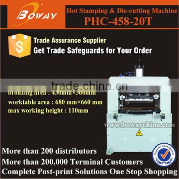 PHC-458-20T PVC Overlay pneumatic hot foil stamping machine