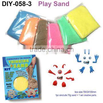DIY Educational Colorful Moving Magic Play Sand With Tools and Molds for Kids photo-3
