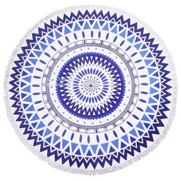 1500mm Extra Large Round Beach Towels With Tassels/custom Printed Pattern Round Beach Towles photo-4