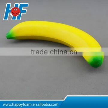 pu banana shape antistress for promotional gifts