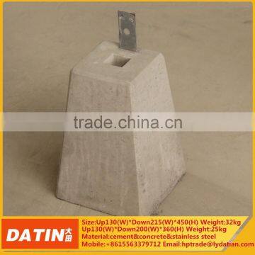 Deck cement foundation for building wooden balcony