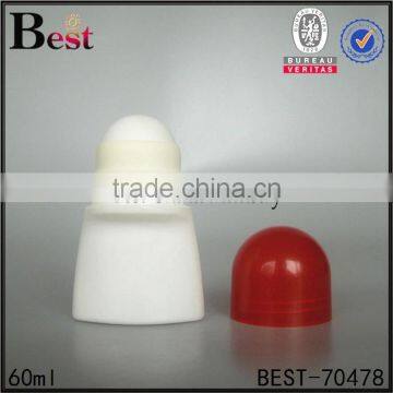 60ml High Quality Personal Care Plastic White PP Roll on Deodorant With Red Cap China Suppliers photo-3