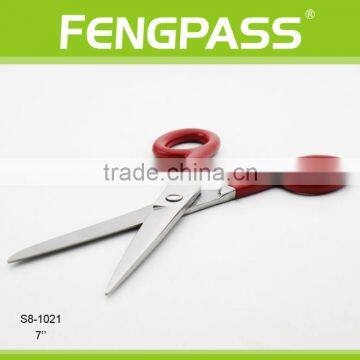 S8-1021 17.8CM 2Cr13 Full Stainless Steel With Plastic Coating Handle Sewing Scissors photo-4