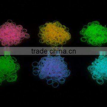 300pcs Rubber Bands/ Silicone Loom Rubber Band Loom Opp Bag Package 12-colors Candy Loom Refill Rubber Bands D2m photo-4