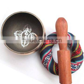 High Quality Made in Nepal Colored Buddhist Meditation Healing Tibetan Singing Bowl photo-2