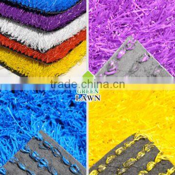 Colorful artificial grass for school (red,green,yellow.blue,white)