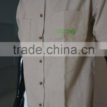 2017 OEM Design Cotton&linen Men's Short Sleeve Shirt photo-4