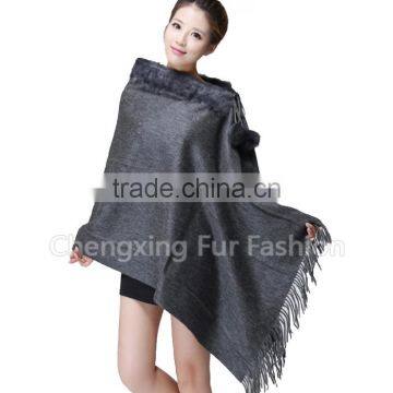 CX-B-P-34 Chinese Hot Sale Women Autumn Winter Wool & Cashmere Pashmina Scarf