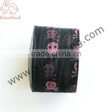 Halloween skull soft nylon tulle fabric roll, 6"x100yd (60"x100YD) Halloween black lace Tutu skirt material