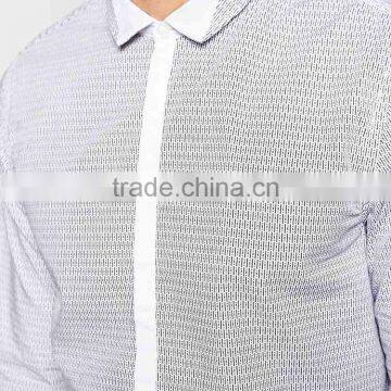 100% Cotton Business Mens Shirts With New Stylish OEM Long Sleeve Shirts for Men photo-3