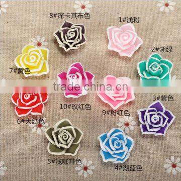 Unique Design Porcelain Flower Beads for Mobile Shell Decorations Handmade Polymer Clay Beads for Earrings Accessories photo-3