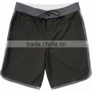 Knee Length Board Short 100% Polyester Fabric Material Swim Trunk Custom Regular Fit Swimming Surfing Shorts photo-2