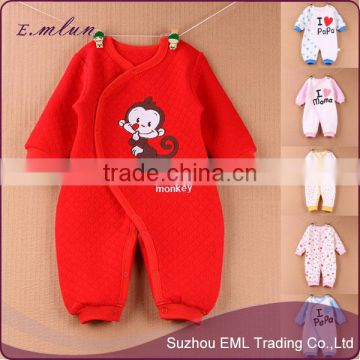 2017 spring/summer 3-18 months romper pajama for newborn baby EML-12-W9004