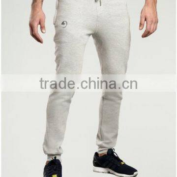 Tapered Gym Bottoms Light Grey Mens Jogger Pants Slim Fit Gym Jogger Pants Soft Cotton Sweatpants