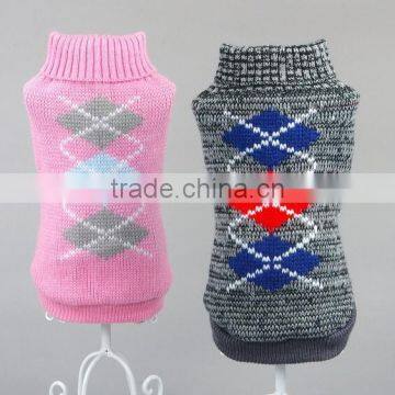 trendy fashion intarsia pattern knit argyle usa xxxl dog clothes dog sweater