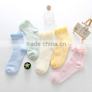 zm40582b women mid-calf length sock ladies pure color cotton socks