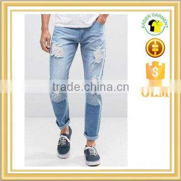 whosale street jeans denim jeans stone wash jeans for men